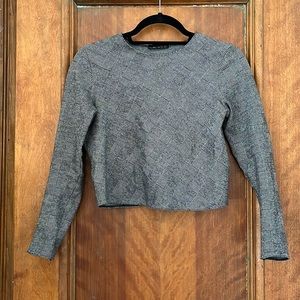 Zara cropped patterned top